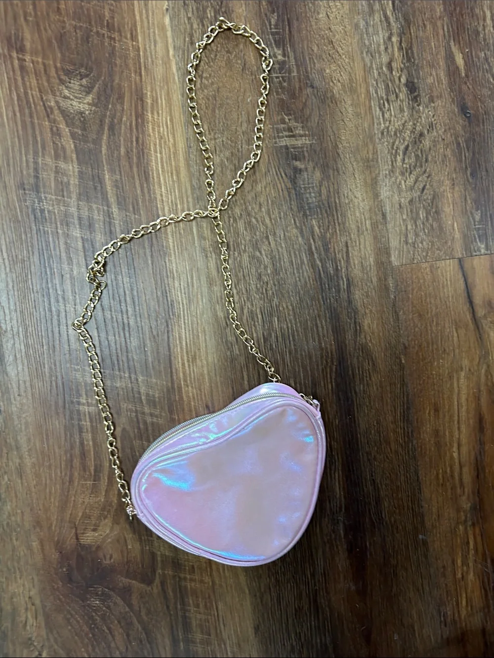 Juicy Couture Pink Iridescent Strawberry Heart Crossbody